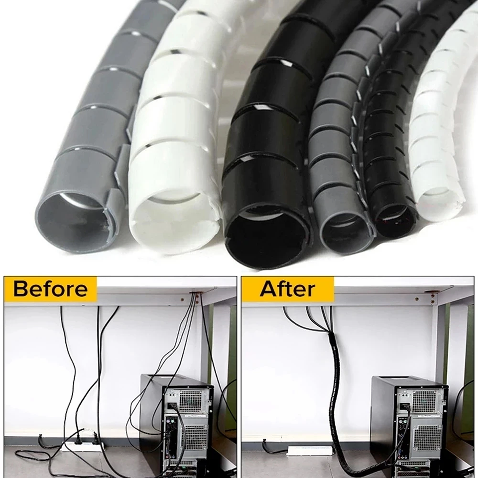 Protector Espiral para Cables (Organizador Flexible 1M/2M) 1