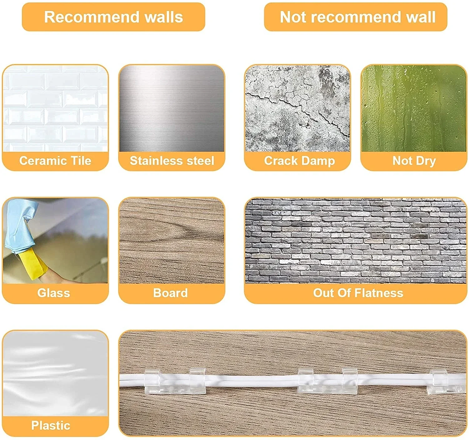 Clips Organizadores de Cables Adhesivos (Pack Orden Total) 6