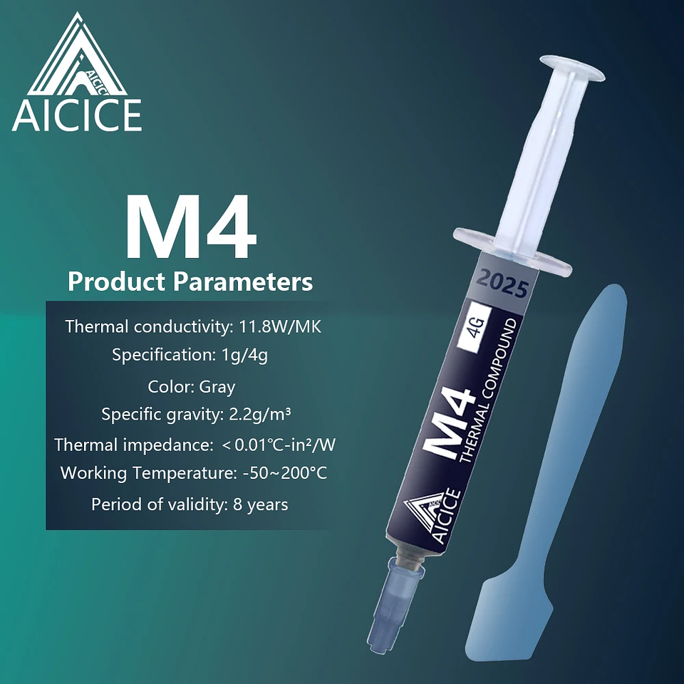 Pasta Térmica M4 11.8W Alto Rendimiento (CPU/GPU) 2