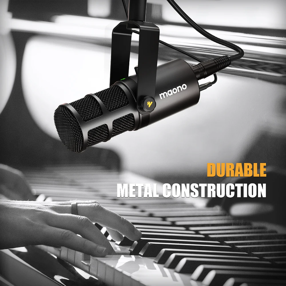 Micrófono Profesional MAONO PD400X USB/XLR para Streaming y Podcast 6