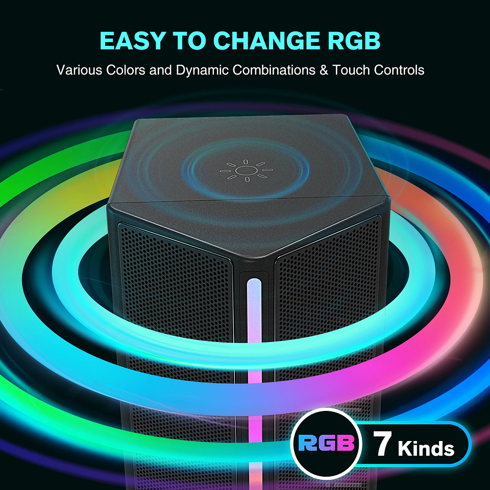 Parlantes Gamer RGB FIFINE A20 Sonido Estéreo Envolvente 4