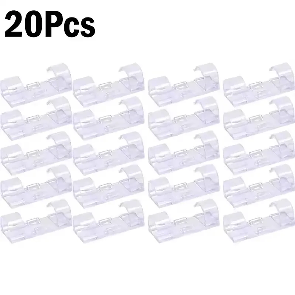 Clips Organizadores de Cables Adhesivos (Pack Orden Total) 12