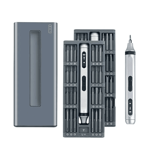 Destornillador Eléctrico de Precisión Recargable (Kit 17/50 en 1)