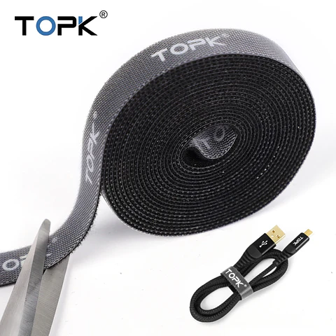 Organizador de Cables TOPK Reutilizable (Velcro Premium)