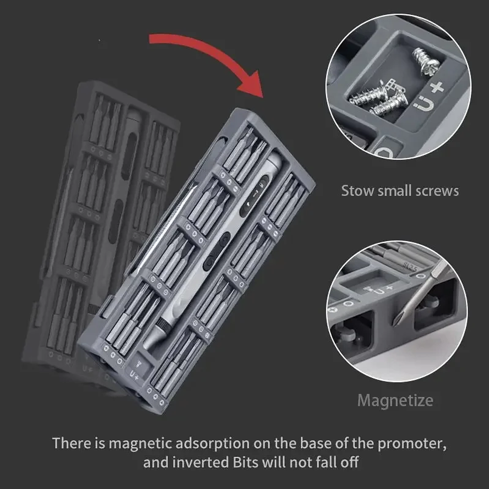 Destornillador Eléctrico de Precisión Recargable (Kit 17/50 en 1) 2