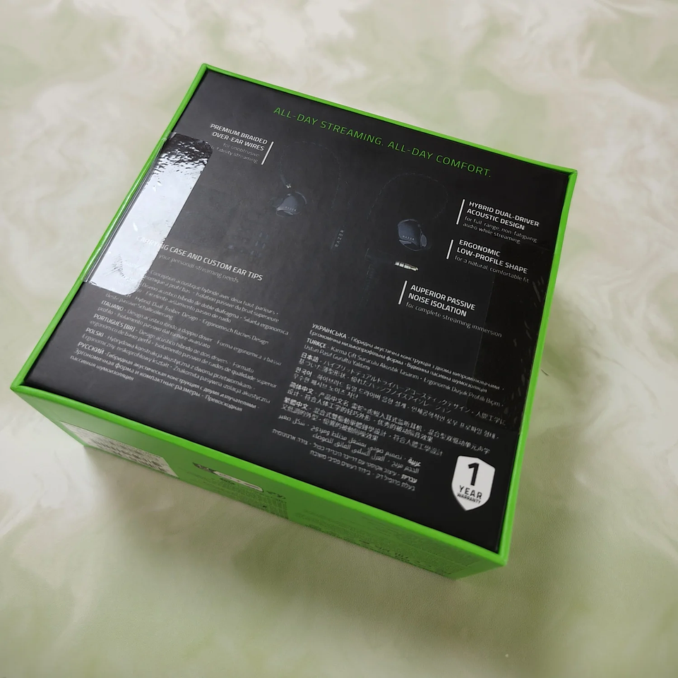 Audífonos In-Ear Razer Moray Pro para Streaming y Gaming 2