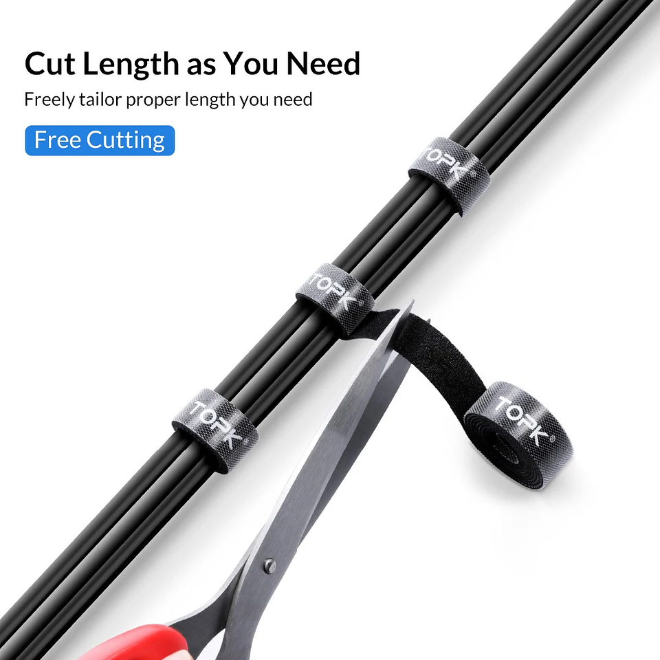 Organizador de Cables TOPK Reutilizable (Velcro Premium) 4