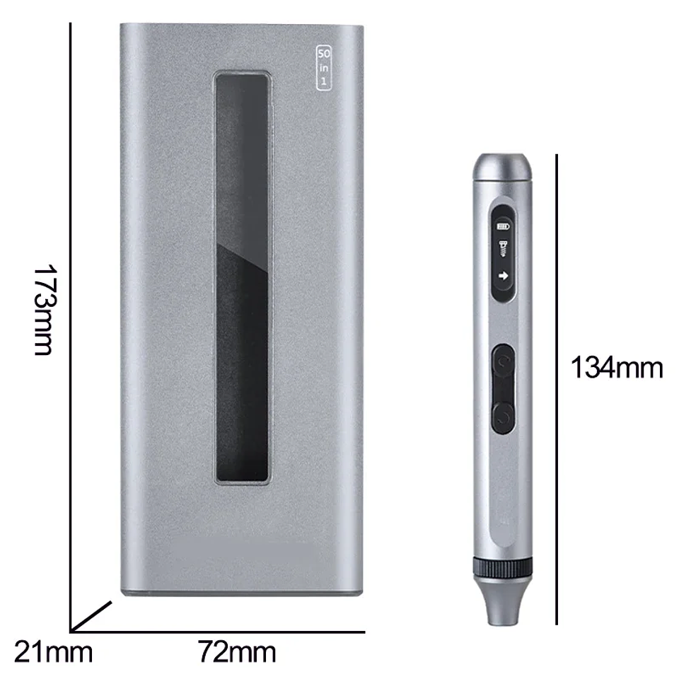 Destornillador Eléctrico de Precisión Recargable (Kit 17/50 en 1) 6