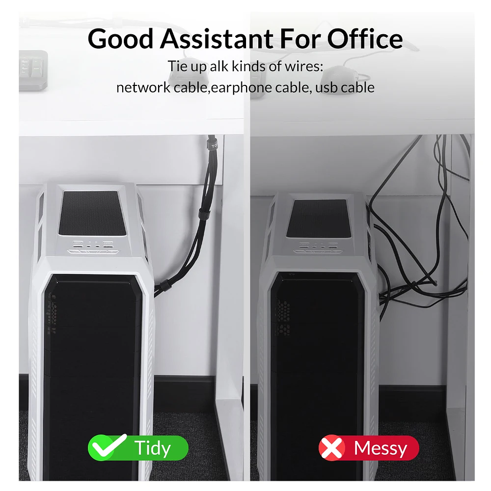 Organizador de Cables TOPK Reutilizable (Velcro Premium) 6