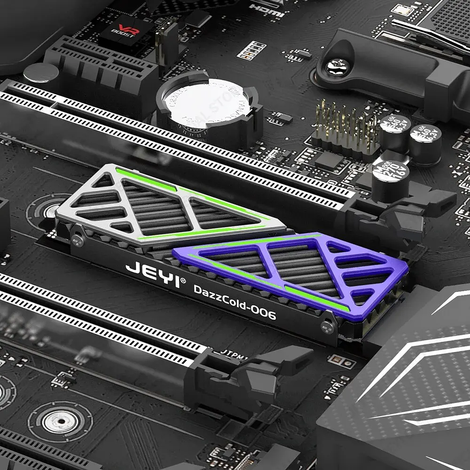 Disipador M.2 NVMe JEYI Dazzcold 2280 Alto Rendimiento 5