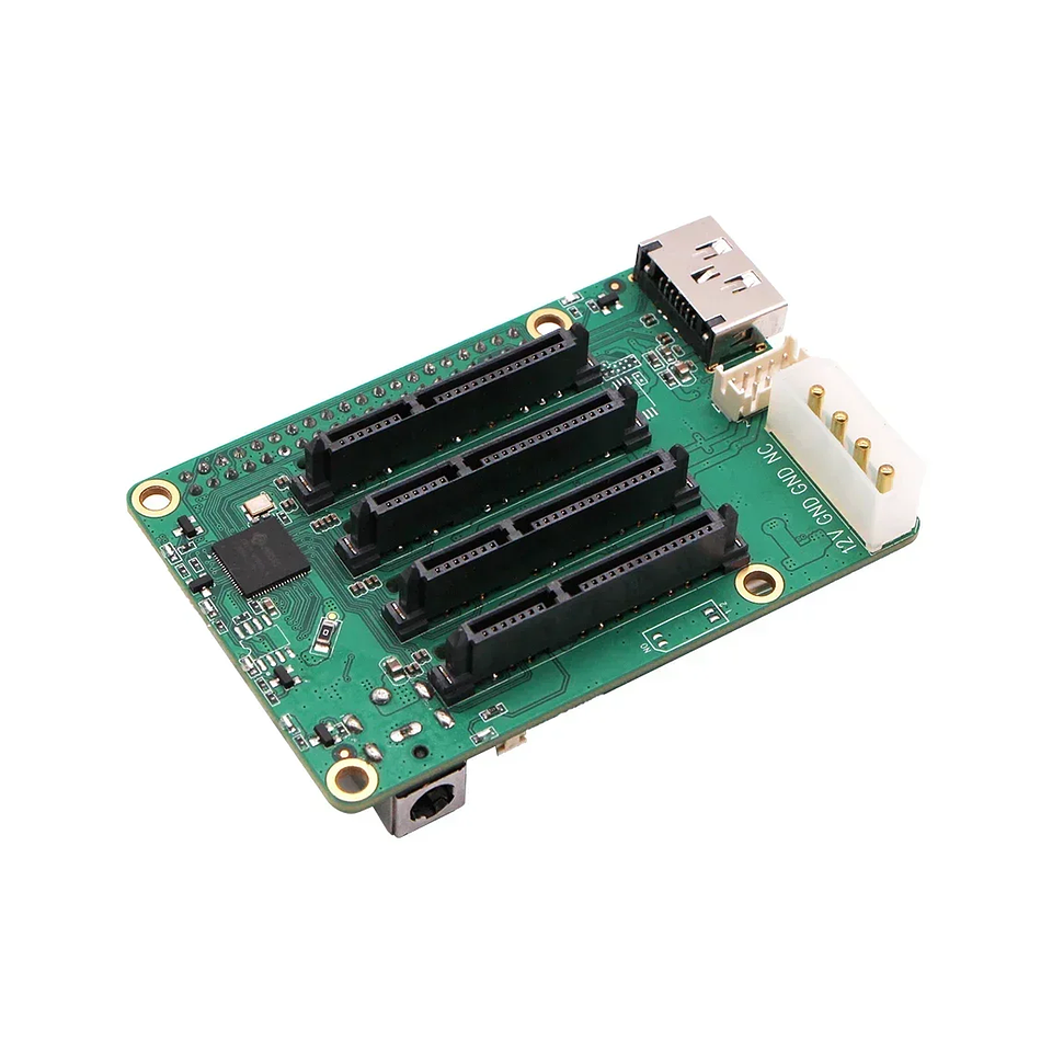 Módulo Penta SATA HAT para Raspberry Pi 5 (Hasta 5 Discos) 3