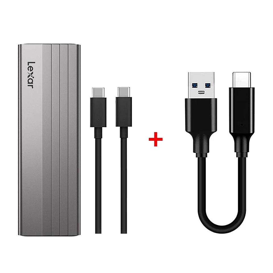 Case SSD M.2 Lexar E300 USB-C 10Gbps NVMe Portátil 7