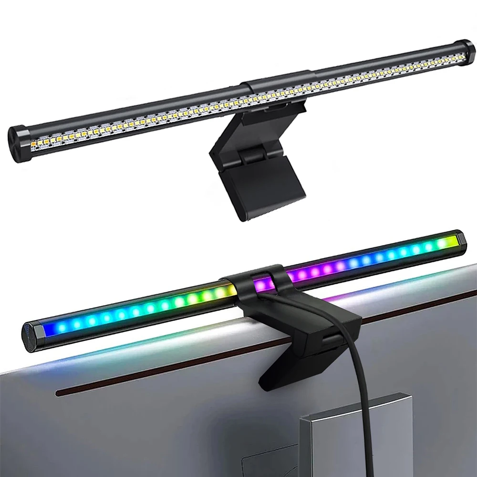 Barra LED RGB para Monitor 44cm Luz Ambiente y Protección Visual 14