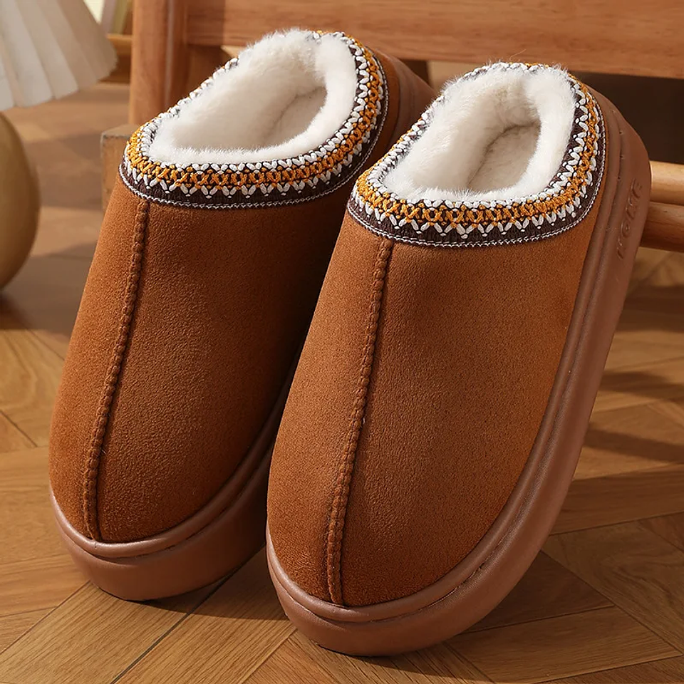 Pantuflas Mujer Invierno Plush Antideslizantes – Zapatillas de Casa Cálidas y Cómodas 7