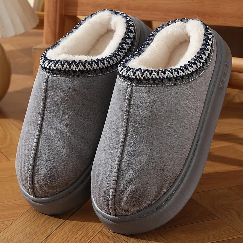 Pantuflas Mujer Invierno Plush Antideslizantes – Zapatillas de Casa Cálidas y Cómodas 8
