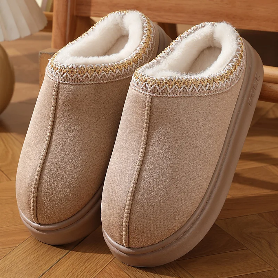 Pantuflas Mujer Invierno Plush Antideslizantes – Zapatillas de Casa Cálidas y Cómodas 9