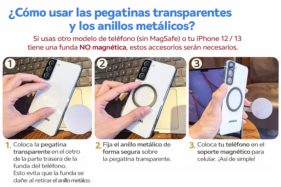 👉 Soporte Magnético para Celular en Laptop | Doble Pantalla Portátil 360° 6