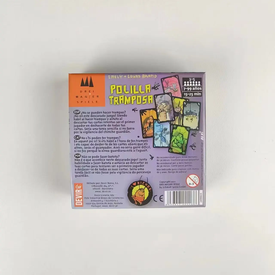 Juego de Mesa Polilla Tramposa en Español | Juego de Cartas Divertido para Fiestas y Familia 3