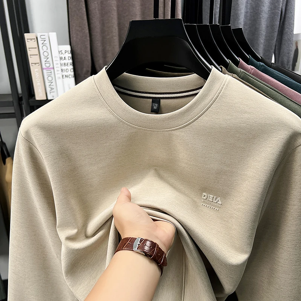 Polerón Hombre Básico Premium Algodón | Sweatshirt Minimalista Otoño Invierno 1