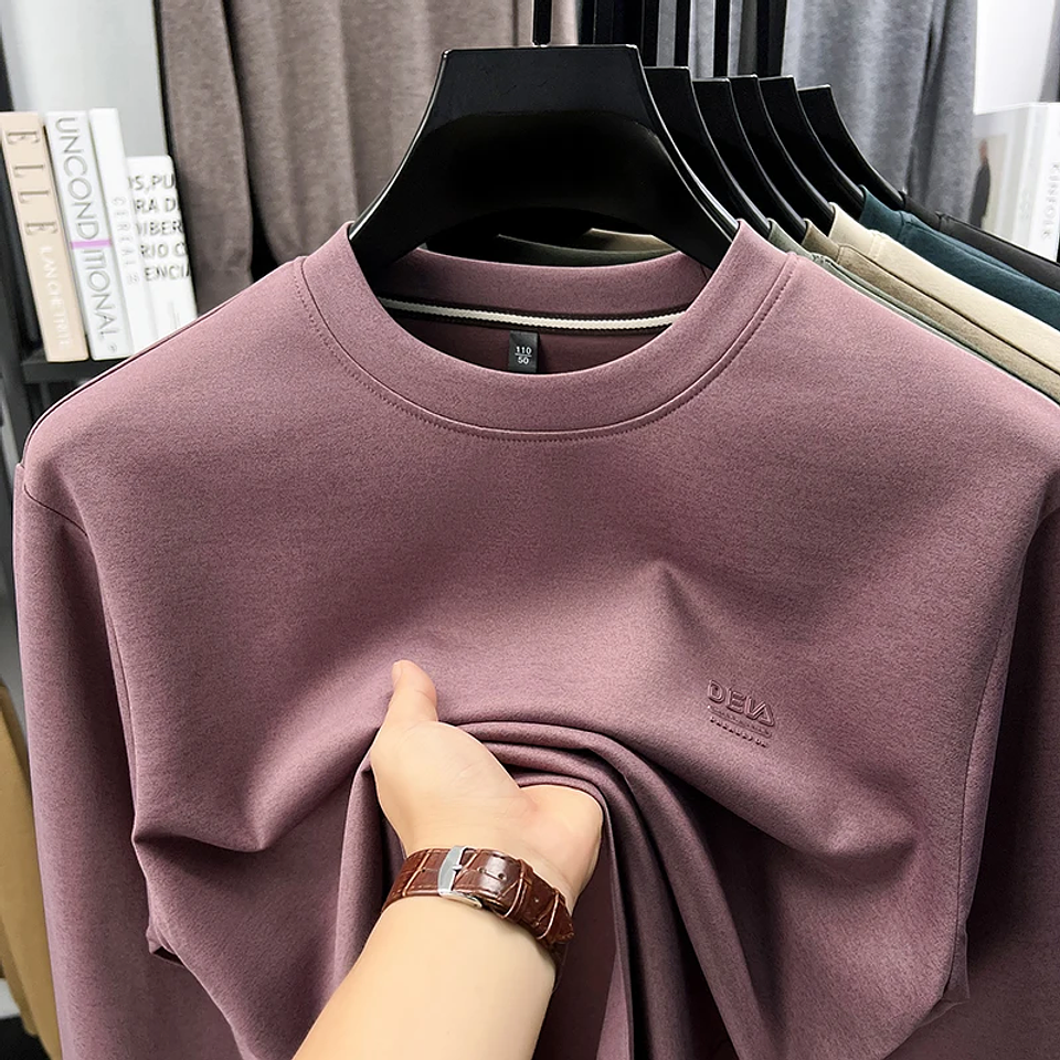 Polerón Hombre Básico Premium Algodón | Sweatshirt Minimalista Otoño Invierno 4