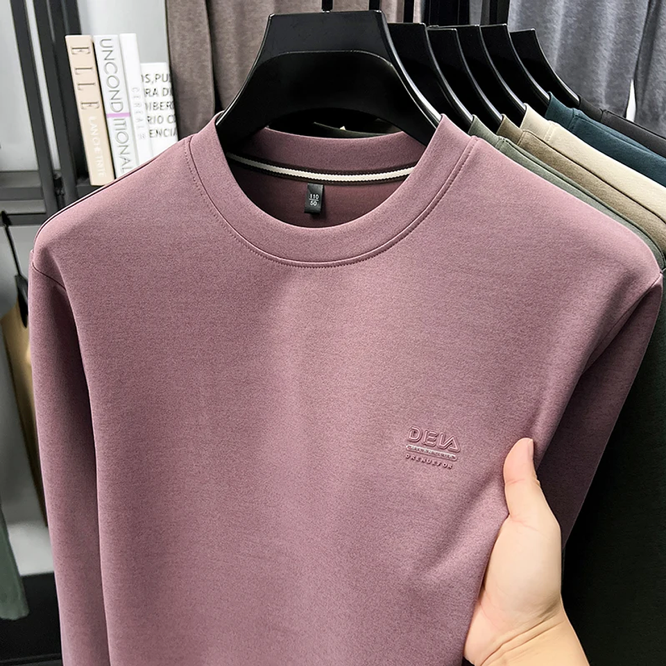 Polerón Hombre Básico Premium Algodón | Sweatshirt Minimalista Otoño Invierno 9