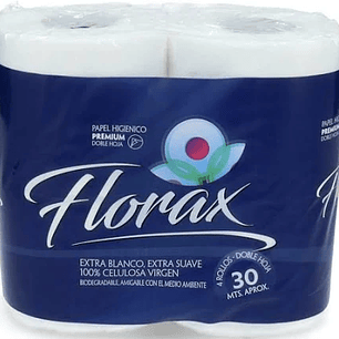Manga Papel Higiénico Florax 30mts 12x4u