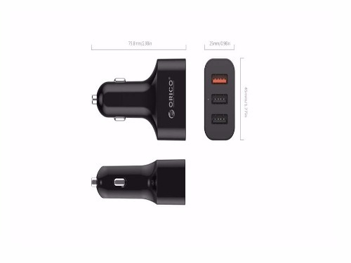 Cargador De Celular Para Auto Con 3 Puertos Usb 5