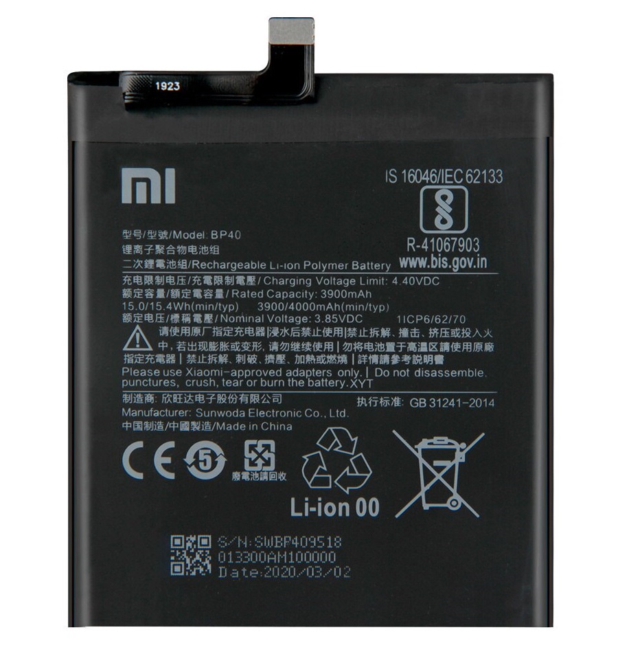 Bateria Original Xiaomi MI 9T Pro Modelo BP40 1