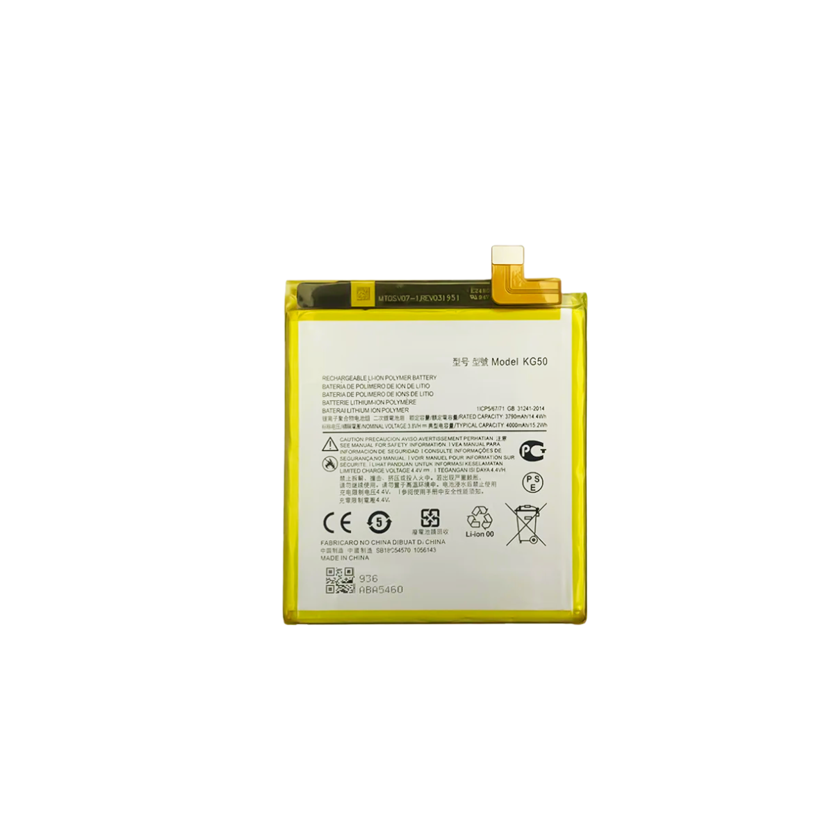 Bateria Para Motorola One Hyper KG50 4000 Mah 3