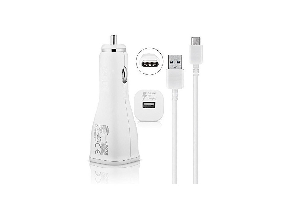 Cargador Original Auto Samsung Galaxy Carga Rápida + Cable C 1