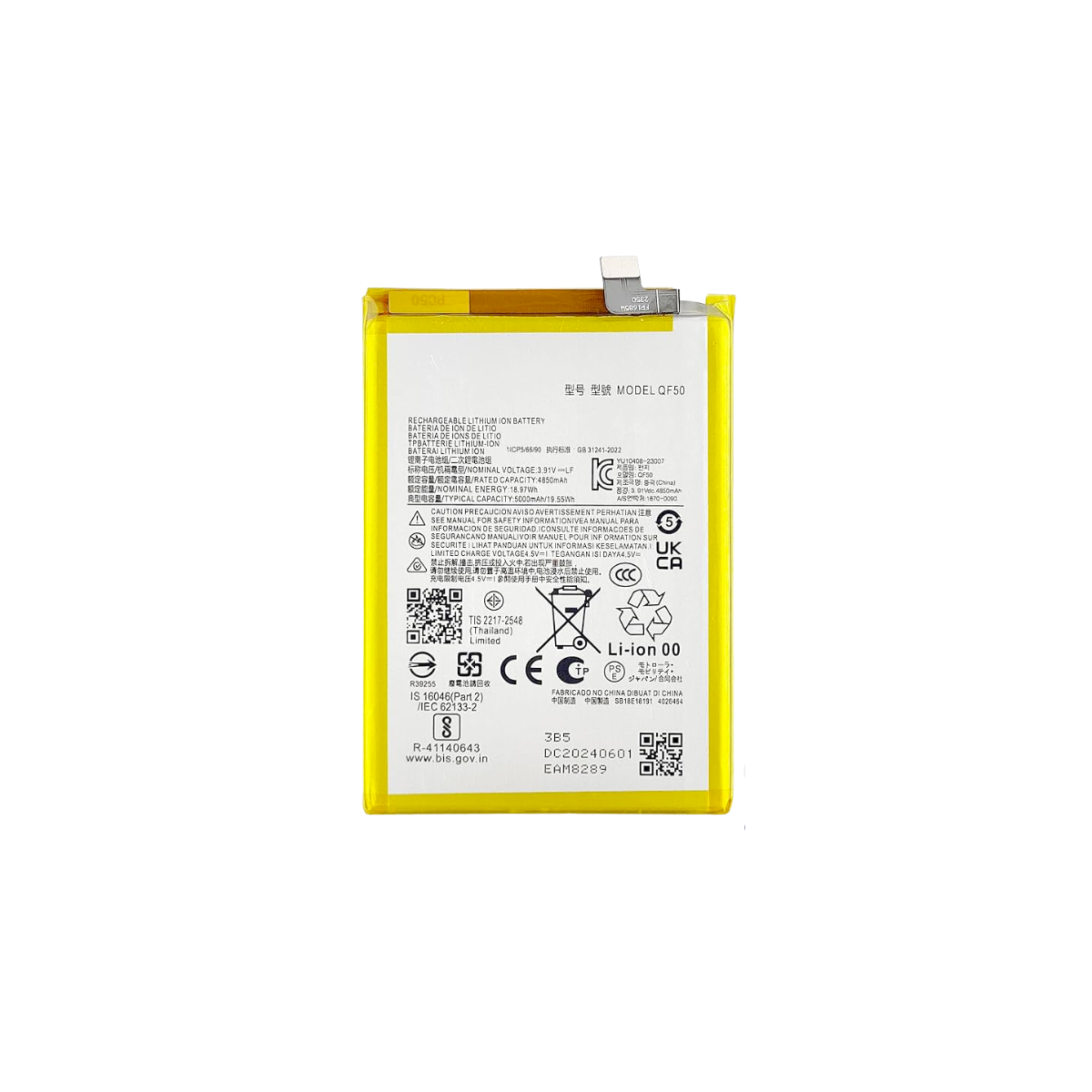 Batería Compatible Motorola E14 QF50 5000 Mah 3