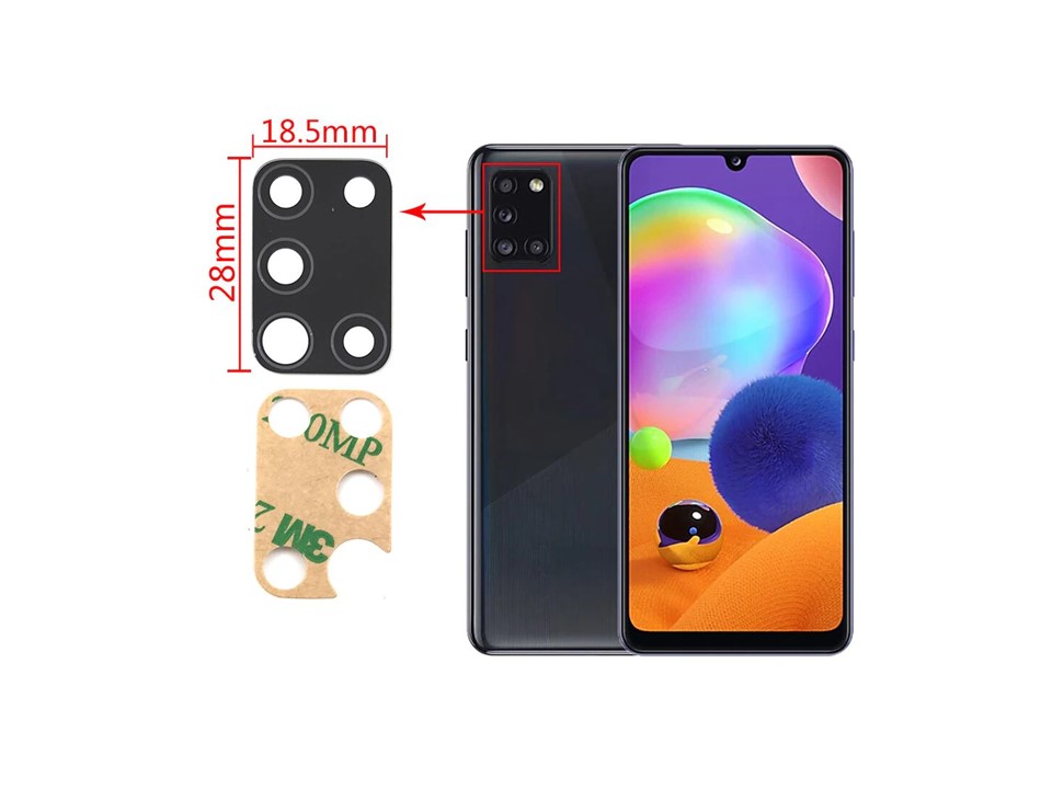 Mica Lente Cámara Trasera Samsung A31 Repuesto 1