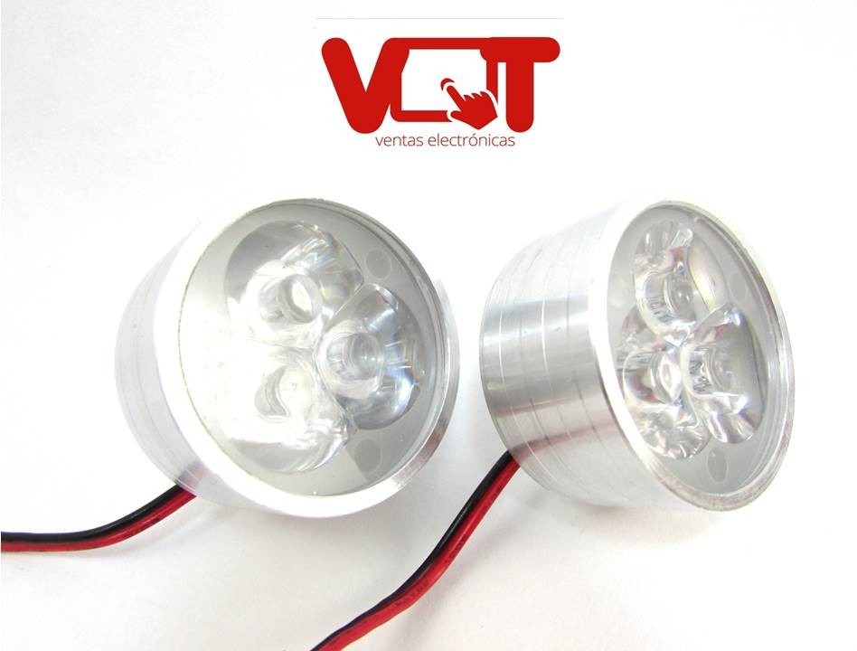 2 Luces Estroboscopica 3 Led Alta Potencia De Iluminacion 3