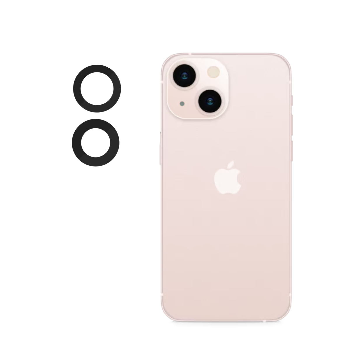 Mica Lente Cámara Trasera IPhone 13 - 13 Mini Repuesto 4