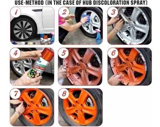 Pintura Plasti Dip En Spray Color Negro Removible 3