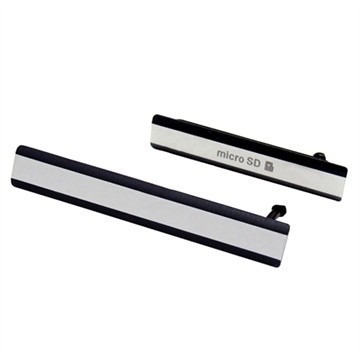 Tapas Laterales Para Sony Xperia Z2 Gris-negro 5