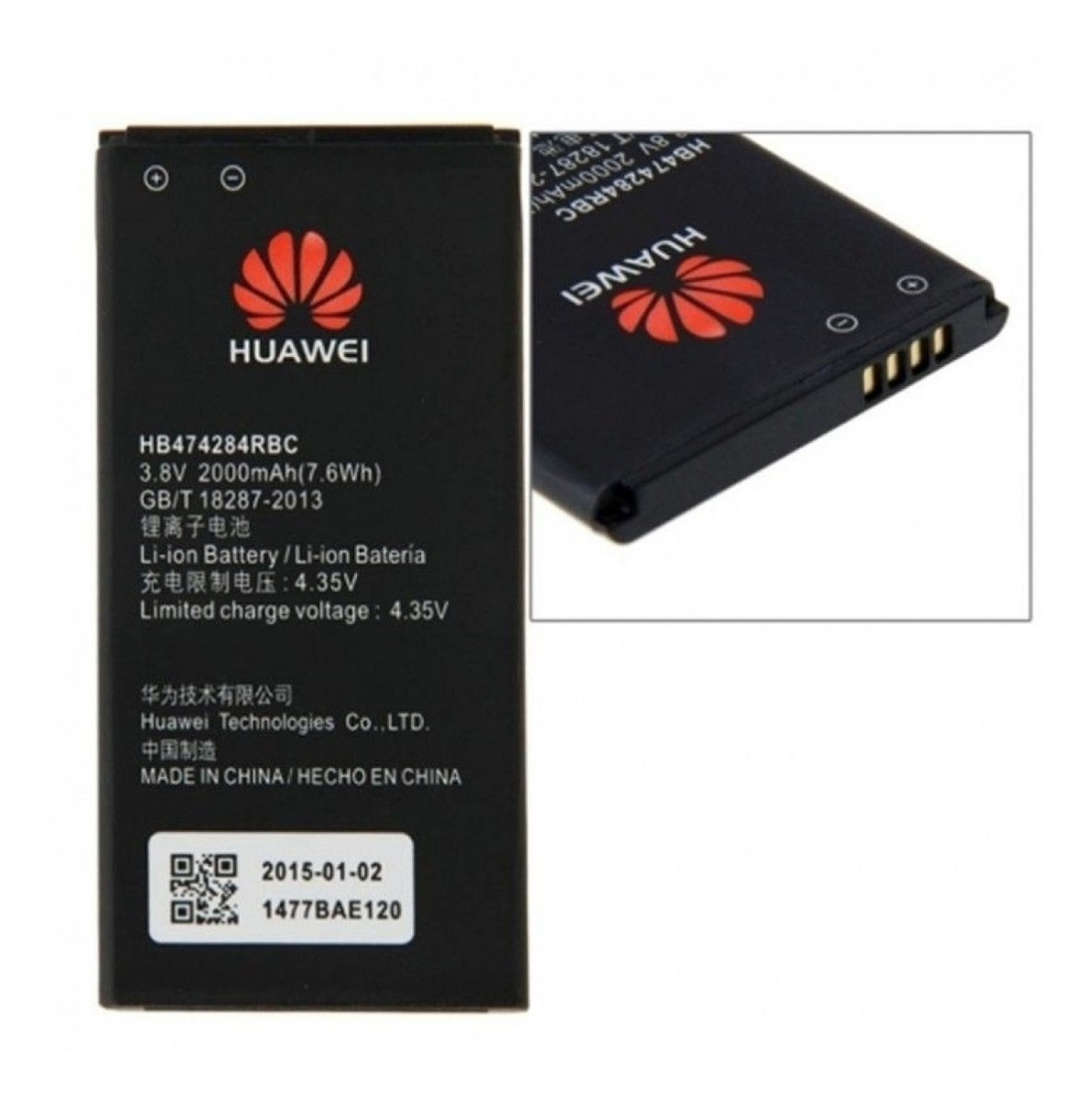 Batería Huawei Y625 I G620 I Hb474284rbc I 2000 Mah 2