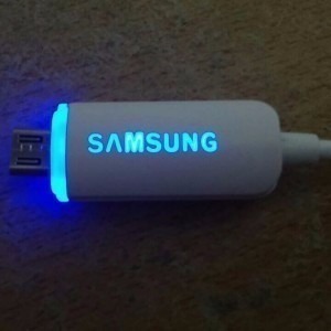 Cable Micro Usb Con Logo Samsung Led Distintos Colores 2