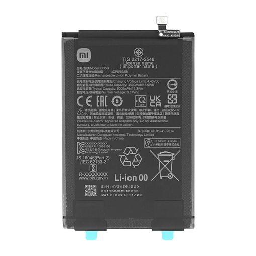Bateria Original Xiaomi Redmi 10A Modelo BN5G 1