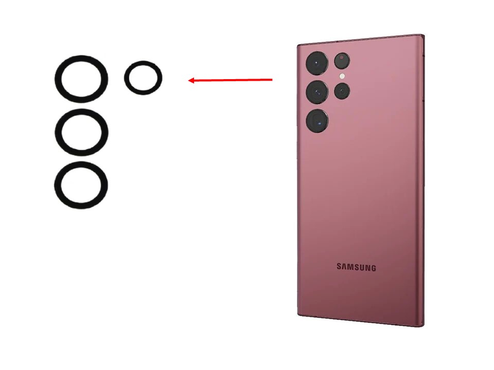 Lente Cámara Trasera Samsung Galaxy S22 Ultra 1