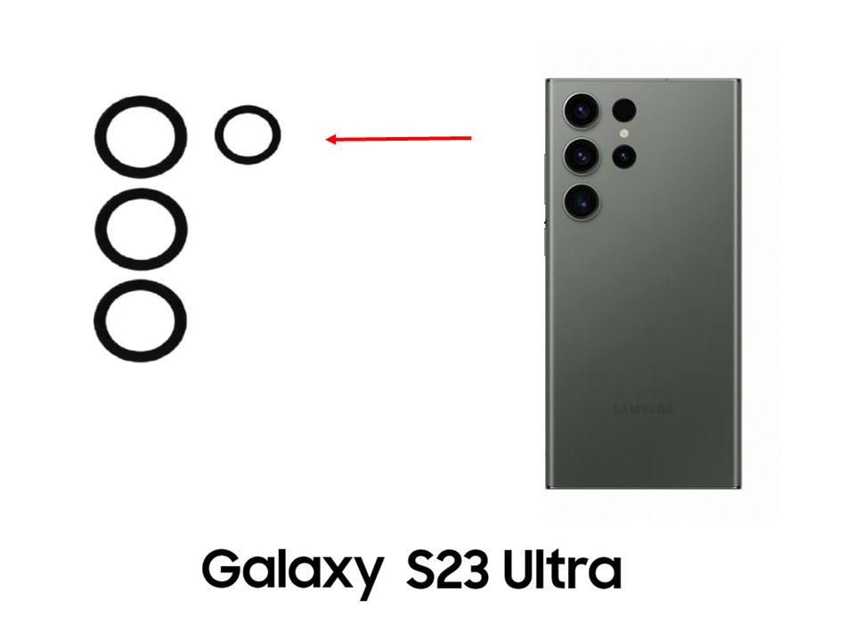 Lente Cámara Trasera Samsung Galaxy S23 Ultra 2