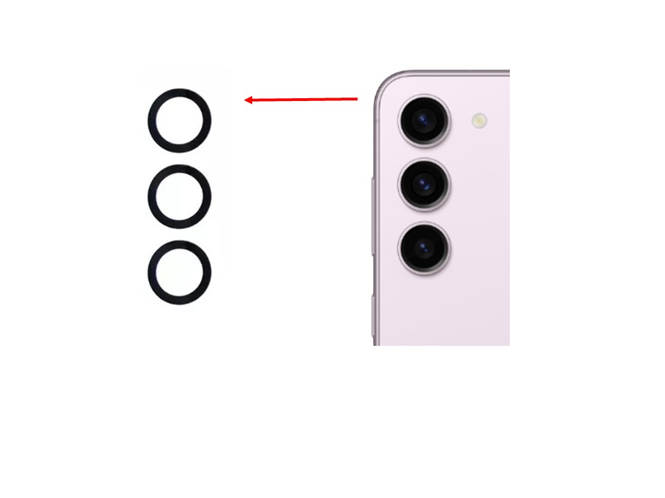 Lente Cámara Trasera Samsung Galaxy S23 Plus 2