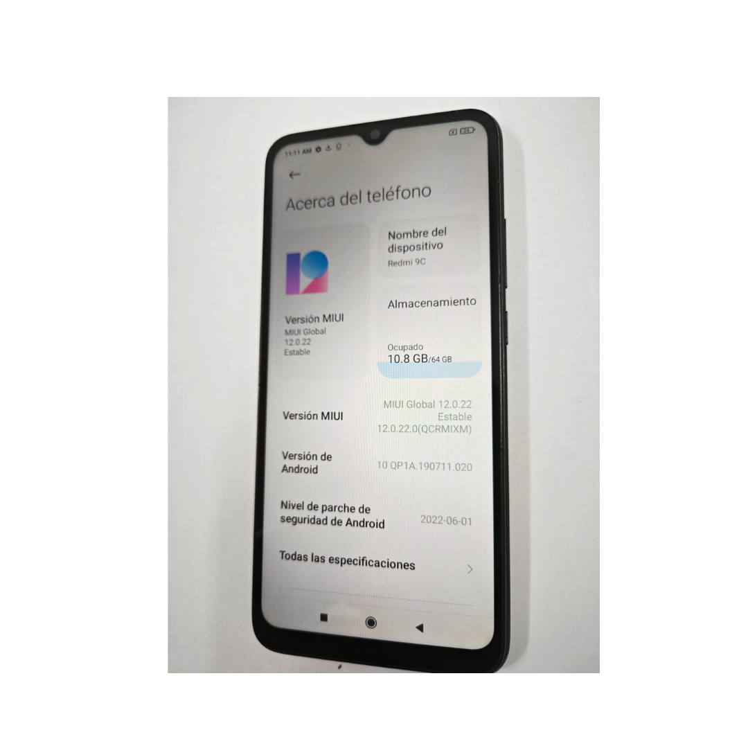 Celular Xiaomi Redmi 9C Negro Usado Reacondicionado 3