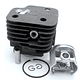 Husqvarna 61 Cilindro Completo Nikasin Pistón Anillos 52mm - Miniatura 2