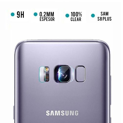 Mica Cámara Trasera + Bisel Samsung S8 Plus G955 Negra 4