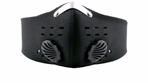 Mascara Anti Smog  Antipolucion Con Filtros Lavables Negra 1