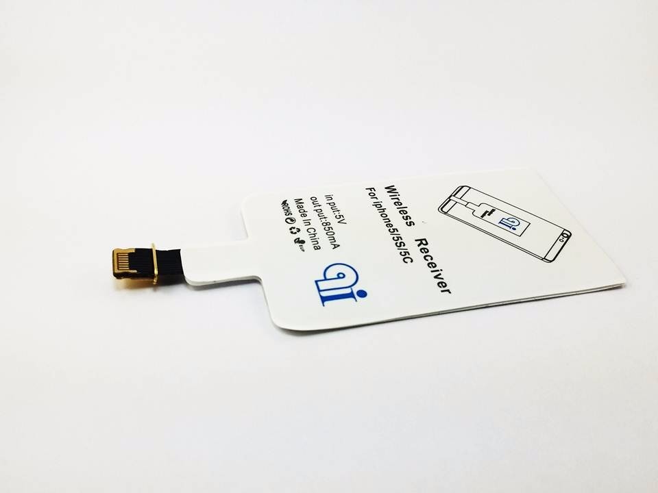 Receptor De Carga Inalambrica Qi Para iPhone 5 5c 5s 1