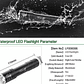 Linterna Tactica Impermeable De 1800 Lum + Pila 18650 Recarg - Miniatura 4