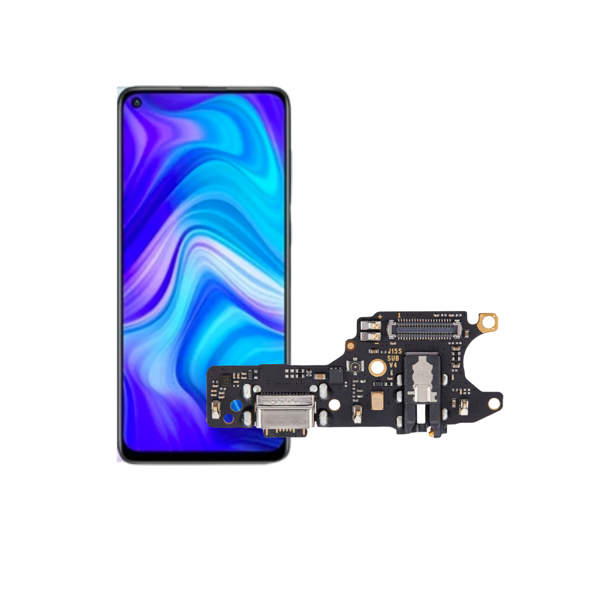 Flex Carga Xiaomi Redmi Note 9 Repuesto 1