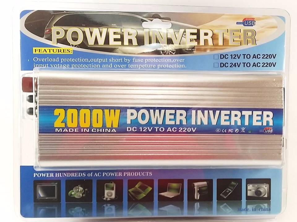 Inversor De Voltaje De 2000 Watt 12v A 220v Onda Modificada 4